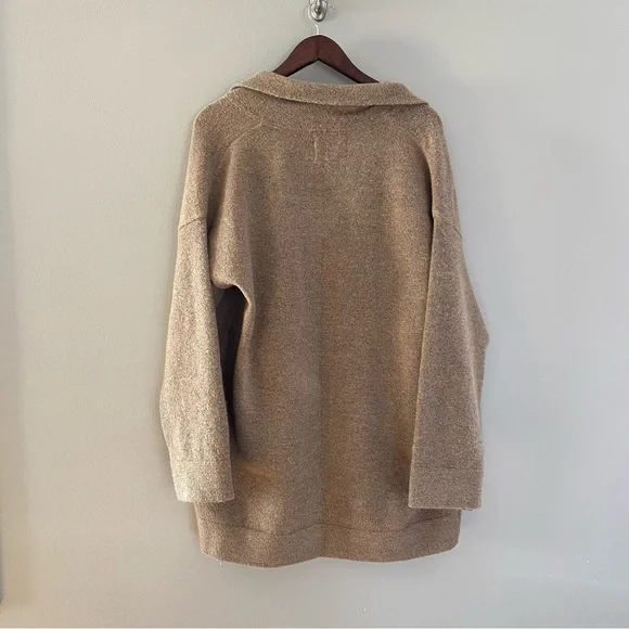 THREAD & SUPPLY Open Front Sweater Cardigan in Camel Size Large - Picture 6 of 9